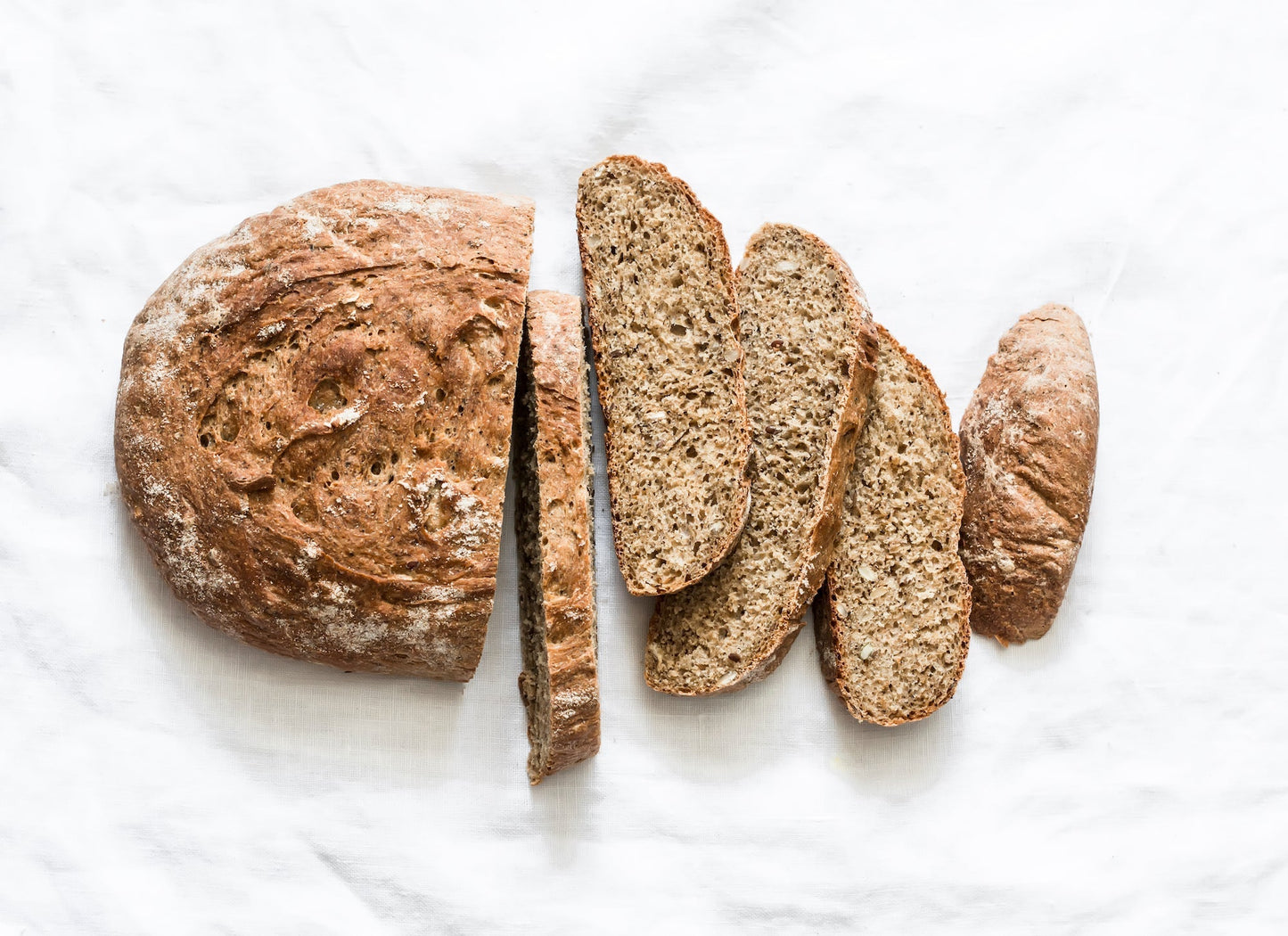 Sliced gluten free bread